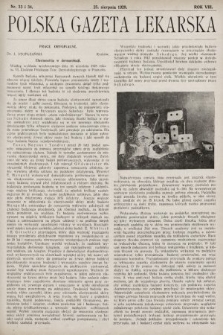 Polska Gazeta Lekarska. 1929, nr 33 i 34