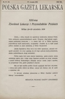 Polska Gazeta Lekarska. 1929, nr 37 i 38