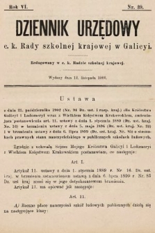 Dziennik Urzędowy c. k. Rady szkolnej krajowej w Galicyi. 1902, nr 39