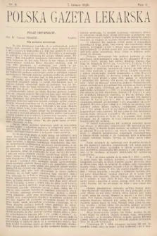 Polska Gazeta Lekarska. 1926, nr 6