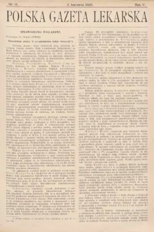 Polska Gazeta Lekarska. 1926, nr 14