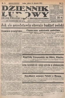 Dziennik Ludowy : organ Polskiej Partyi Socyalistycznej. 1922, nr 11