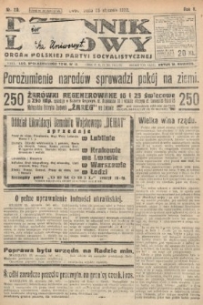 Dziennik Ludowy : organ Polskiej Partyi Socyalistycznej. 1922, nr 20