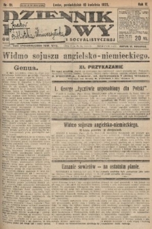 Dziennik Ludowy : organ Polskiej Partyi Socyalistycznej. 1922, nr 81