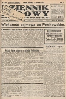 Dziennik Ludowy : organ Polskiej Partyi Socyalistycznej. 1922, nr 129