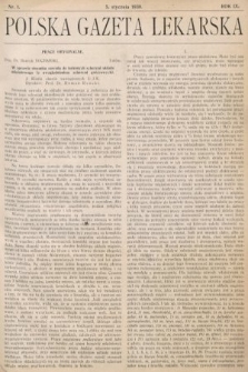 Polska Gazeta Lekarska. 1930, nr 1
