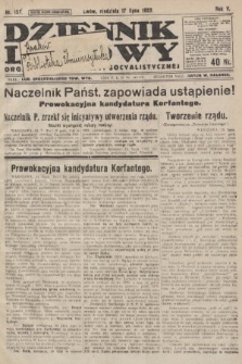 Dziennik Ludowy : organ Polskiej Partyi Socyalistycznej. 1922, nr 157