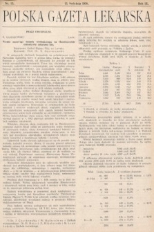 Polska Gazeta Lekarska. 1930, nr 15