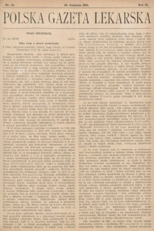 Polska Gazeta Lekarska. 1930, nr 16