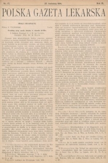 Polska Gazeta Lekarska. 1930, nr 17