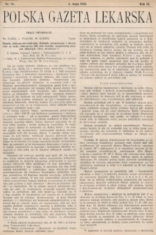 Polska Gazeta Lekarska. 1930, nr 18
