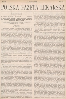 Polska Gazeta Lekarska. 1930, nr 23