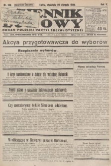 Dziennik Ludowy : organ Polskiej Partyi Socyalistycznej. 1922, nr 186