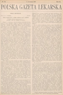 Polska Gazeta Lekarska. 1930, nr 36