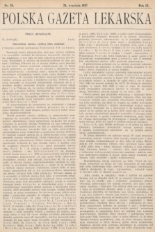 Polska Gazeta Lekarska. 1930, nr 39