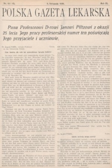 Polska Gazeta Lekarska. 1930, nr 44 i 45