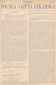 Polska Gazeta Lekarska. 1930, nr 46