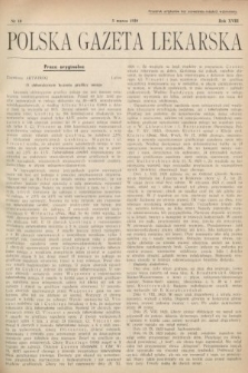 Polska Gazeta Lekarska. 1939, nr 10