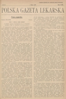 Polska Gazeta Lekarska. 1939, nr 27