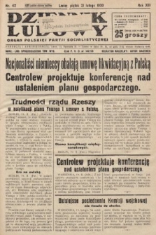 Dziennik Ludowy : organ Polskiej Partji Socjalistycznej. 1930, nr 42