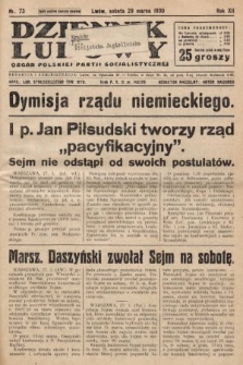 Dziennik Ludowy : organ Polskiej Partji Socjalistycznej. 1930, nr 73