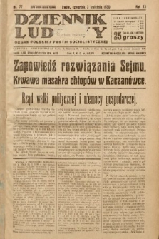Dziennik Ludowy : organ Polskiej Partji Socjalistycznej. 1930, nr 77