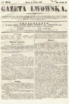 Gazeta Lwowska. 1858, nr 285