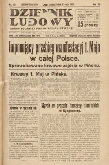 Dziennik Ludowy : organ Polskiej Partji Socjalistycznej. 1930, nr 101