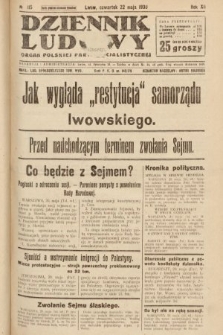 Dziennik Ludowy : organ Polskiej Partji Socjalistycznej. 1930, nr 115