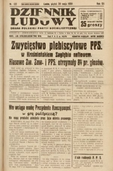 Dziennik Ludowy : organ Polskiej Partji Socjalistycznej. 1930, nr 122