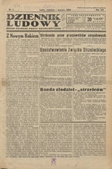 Dziennik Ludowy : organ Polskiej Partji Socjalistycznej. 1933, nr 1