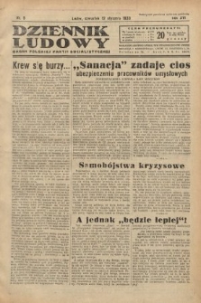 Dziennik Ludowy : organ Polskiej Partji Socjalistycznej. 1933, nr 9