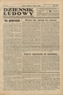 Dziennik Ludowy : organ Polskiej Partji Socjalistycznej. 1933, nr 12