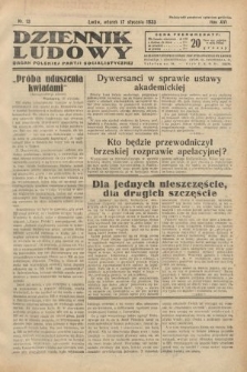 Dziennik Ludowy : organ Polskiej Partji Socjalistycznej. 1933, nr 13