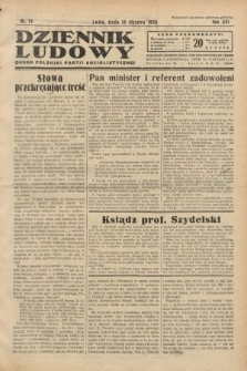 Dziennik Ludowy : organ Polskiej Partji Socjalistycznej. 1933, nr 14