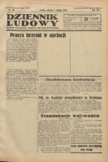 Dziennik Ludowy : organ Polskiej Partji Socjalistycznej. 1933, nr 30