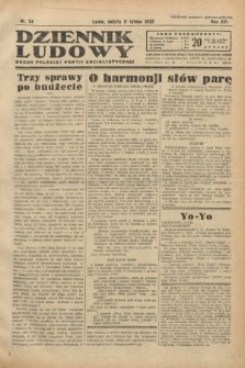 Dziennik Ludowy : organ Polskiej Partji Socjalistycznej. 1933, nr 34