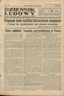 Dziennik Ludowy : organ Polskiej Partji Socjalistycznej. 1933, nr 35