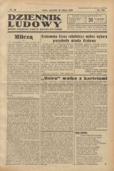 Dziennik Ludowy : organ Polskiej Partji Socjalistycznej. 1933, nr 38