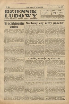 Dziennik Ludowy : organ Polskiej Partji Socjalistycznej. 1933, nr 39