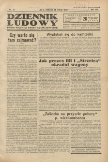 Dziennik Ludowy : organ Polskiej Partji Socjalistycznej. 1933, nr 41