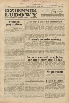 Dziennik Ludowy : organ Polskiej Partji Socjalistycznej. 1933, nr 42