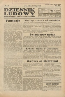 Dziennik Ludowy : organ Polskiej Partji Socjalistycznej. 1933, nr 46
