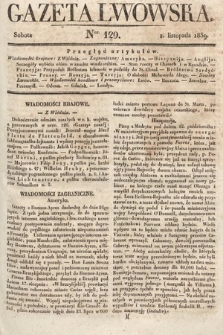 Gazeta Lwowska. 1839, nr 129