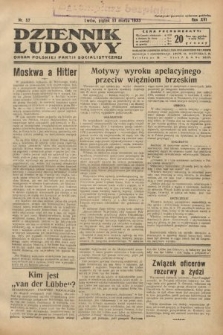 Dziennik Ludowy : organ Polskiej Partji Socjalistycznej. 1933, nr 57