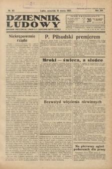 Dziennik Ludowy : organ Polskiej Partji Socjalistycznej. 1933, nr 62