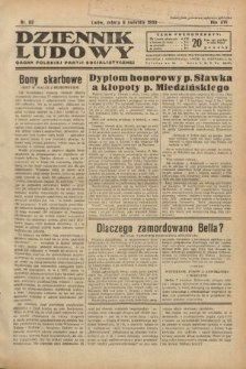 Dziennik Ludowy : organ Polskiej Partji Socjalistycznej. 1933, nr 82