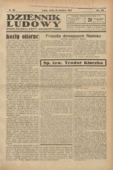 Dziennik Ludowy : organ Polskiej Partji Socjalistycznej. 1933, nr 85