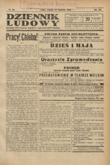 Dziennik Ludowy : organ Polskiej Partji Socjalistycznej. 1933, nr 94