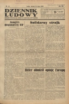 Dziennik Ludowy : organ Polskiej Partji Socjalistycznej. 1933, nr 111